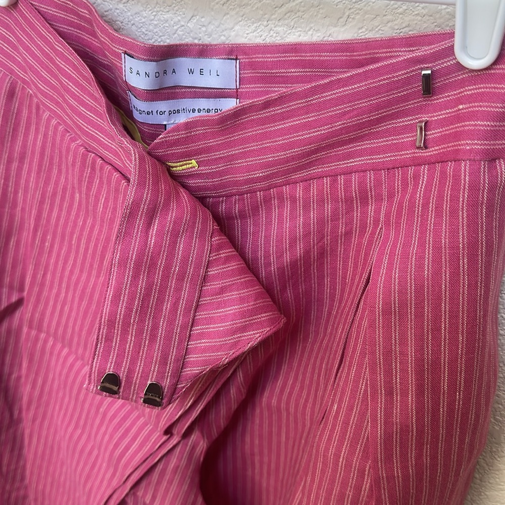 Sandra Weil Vogue runway 100% Lenin size 4 for top and trousers - Picture 7 of 16
